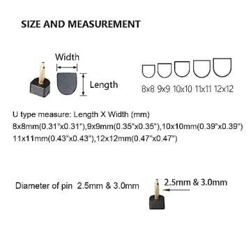 Unikstep 20 Pairs High Heel Tips for Easy Replacement