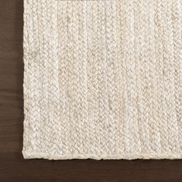 nuLOOM 10x14 Rigo Jute Hand Woven Area Rug Off White