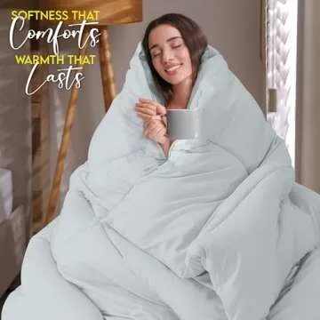 Utopia Bedding Comforter Duvet Insert, Quilted Comforter with Corner Tabs, Box Stitched Down Alternative Comforters Queen Size (Light Grey)