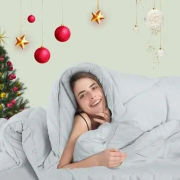 Utopia Bedding Comforter Duvet Insert, Quilted Comforter with Corner Tabs, Box Stitched Down Alternative Comforters Queen Size (Light Grey)