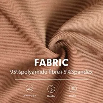 ECUPPER Womens Long Sleeve Workout Crop Tops Built in Bra Seamless Athletic Shirts Compression Yoga Gym Top with Thumb Holes Camel