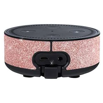Stunning Wall Mount for Echo Dot with Glitter Finish