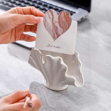 Uiddo Ceramic Sponge Holder,Sponge Holder for Kitchen Sink,Compact Sink Caddy Organizer-Scouring Pad and Dish Sponge Holder,Farmhouse Kitchen Decor Cute Kitchen Gadgets Accessories(White)