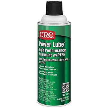 CRC Power Lube Industrial High Performance Lubricant With PTFE, 11 Wt Oz, High Performance Aerosol L...