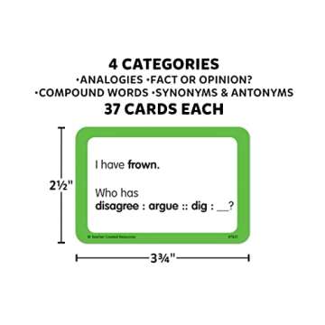 Teacher Created Resources 4&5 I Have Language Arts Game, Multi, 5.5 x 1.75 x 4 inches