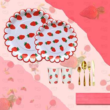 48 Pack 7 Inches Disposable Red Paper Plates - Perfect for All Celebrations!