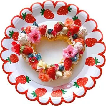 48 Pack Red Paper Plates for All Occasions - Easy Cleanup