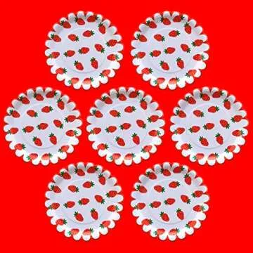 48 Pack Red Paper Plates for All Occasions - Easy Cleanup