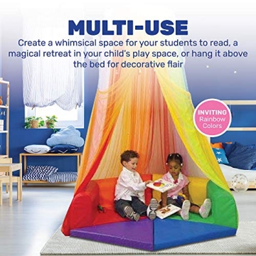 Rainbow Retreat Kids Canopy Fun Vibrant Play Space