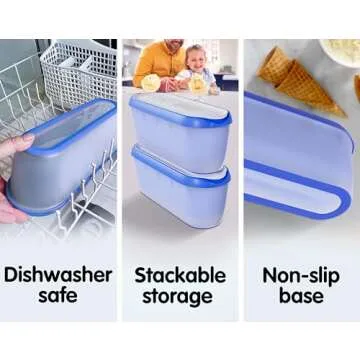 SUMO Ice Cream Containers Set - 1.5 Quart Storage Solution