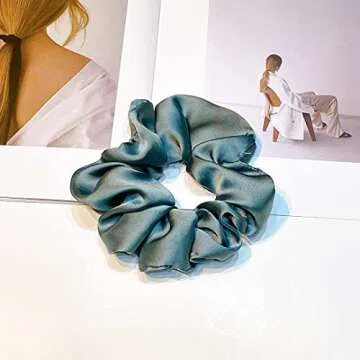 Stylish Handmade Satin Silk Scrunchies for Hair