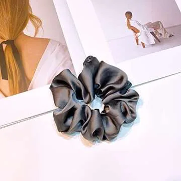 Stylish Handmade Satin Silk Scrunchies for Hair