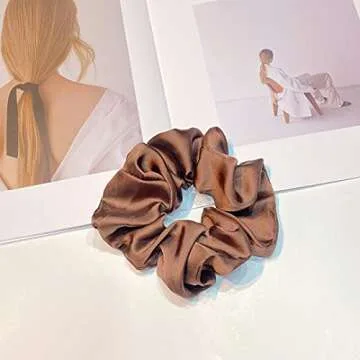Stylish Handmade Satin Silk Scrunchies for Hair
