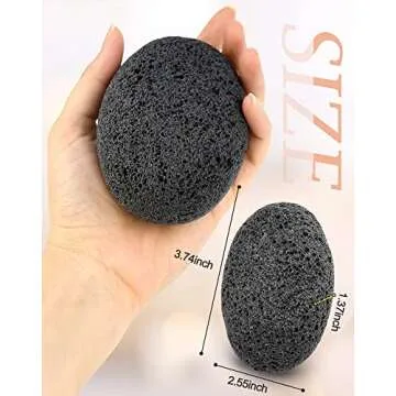 Maryton Natural Pumice Stone for Feet - Lava Foot Exfoliator Scrubber Pedicure Tools, Dead Skin Corn Callus Remover for Feet and Hands, 1 Count