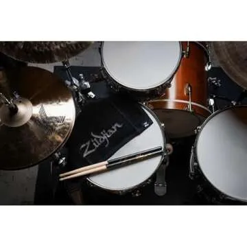 Avedis Zildjian Company Zildjian Black Drummers Towel (ZTOWEL) 16.00" x 5.00", 24"