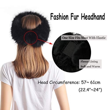 Stylish Faux Fur Winter Headband for Women - One Size