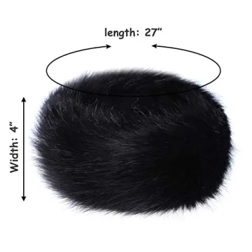 Stylish Faux Fur Winter Headband for Women - One Size