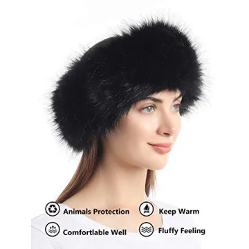 Stylish Faux Fur Winter Headband for Women - One Size