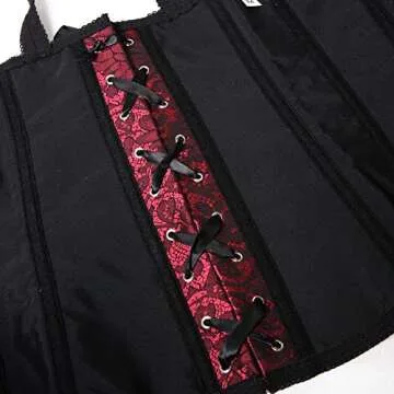 Zhitunemi Sexy Boned Lace Up Corset for Stylish Women