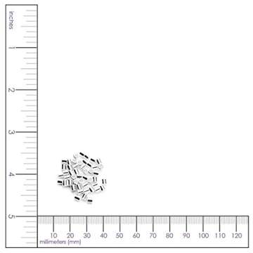 Stylish Cousin DIY 2mm Sterling Silver Crimp Beads - 50pc