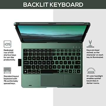 Typecase Keyboard Case for iPad Air/Pro - Trackpad & 360° Rotation