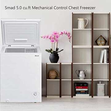 Efficient Smad 5 Cu.ft Chest Freezer - Low Noise & Convenient