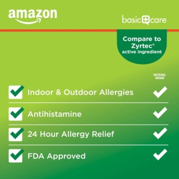 Amazon Basic Care 24 Hour Allergy Relief 300 Count