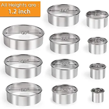 HULISEN Stainless Steel 11-Piece Cookie Cutter Set