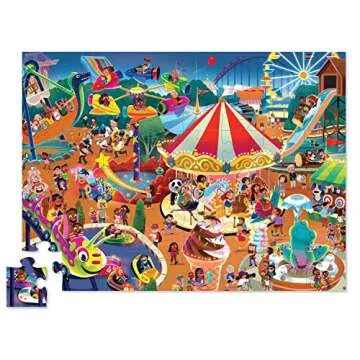Crocodile Creek - Day at The Fair - 48 Piece Jigsaw Puzzle for Kids Ages 4+