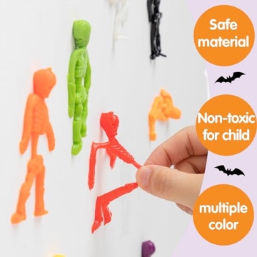 Joyin 72 PCS Stretchy Skeletons for Halloween Fun