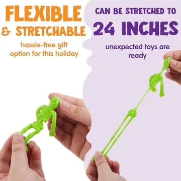 Joyin 72 PCS Stretchy Skeletons for Halloween Fun