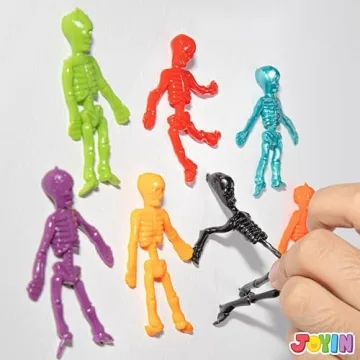 Joyin 72 PCS Stretchy Skeletons for Halloween Fun