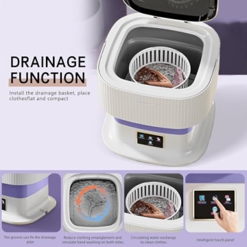 Compact 11.5L Portable Washer for Small Laundry Needs
