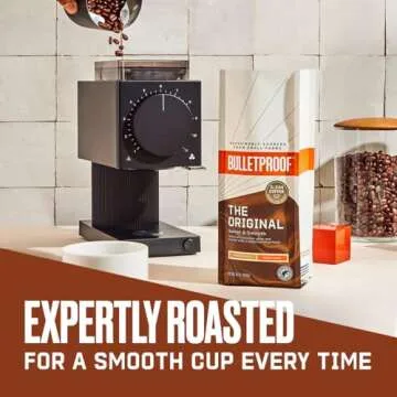 Bulletproof Original Medium Roast Whole Bean Coffee, 12 Ounces, 100% Arabica Coffee Sourced from Central and South America