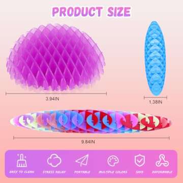 Fidget Worm Toy, 3D Printing Elastic Worm Fidget Toys for Adults Kids, Squeeze Sensory Toys for Kids with Autism, Autism Sensory Product, Stress Relief Toy Adults(Green)