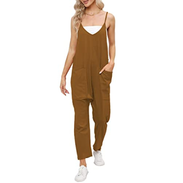 DEEP SELF Women’s Jumpsuits: Casual, Comfortable, Adjustable Summer Rompers with Pockets