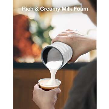 Electric Milk Frother for Hot & Cold Foam - RATRSO