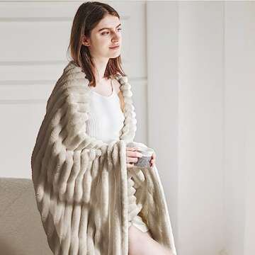 Cozy Bedsure Throw Blanket - Ultra Soft & Stylish