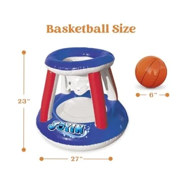 Inflatable Pool Float Set Volleyball Basketball Summer Fun
