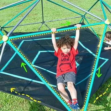 Merax 13FT Climbing Dome with Hammock for Kids