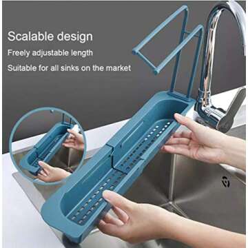 Telescopic Sink Storage Rack | Adjustable Caddy for Kitchen