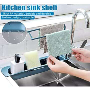 Telescopic Sink Storage Rack | Adjustable Caddy for Kitchen