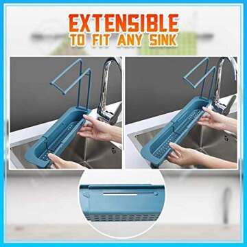 Telescopic Sink Storage Rack | Adjustable Caddy for Kitchen