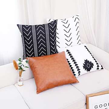 LYDTICK Boho Throw Pillow Covers 6 Pack for Modern Decor