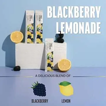 Zest Electrolyte Hydration Powder - Mix w/Water - 14 Packets - Low Sugar Liquid Enhancer (1 Pack (14 Powder Sticks), BlackBerry Lemonade (Energy & Hydration))