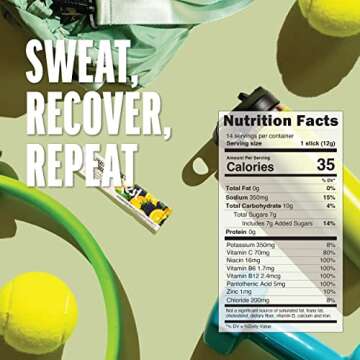 Zest Electrolyte Hydration Powder - Mix w/Water - 14 Packets - Low Sugar Liquid Enhancer (1 Pack (14 Powder Sticks), BlackBerry Lemonade (Energy & Hydration))