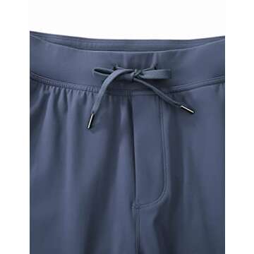 CRZ YOGA Mens 4-Way Stretch Golf Joggers with Pockets 32" - Track Gym Athletic Workout Hiking Pants Electric Blue Large