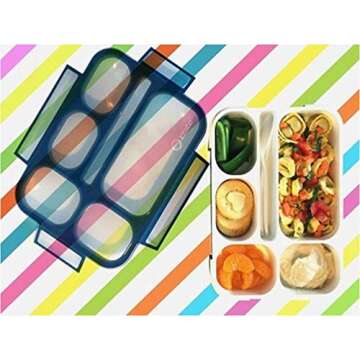 kinsho Bento Lunch Box Kids, Leakproof Lunch Containers for Boys Girls Adults with 6 Compartments - ...