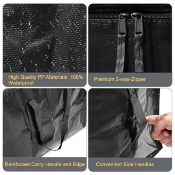 Durable Rihim 90L Heavy Duty Moving Bags - 4 Pack