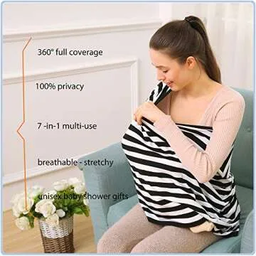 Car Seat Covers High Stretchy for Babies and Nursing